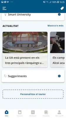 appUA, Universitat d'Alacant android App screenshot 4